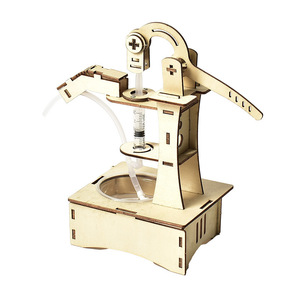 ชุดของเล่นวิศวกรรมวิทยาศาสตร์ทำจากไม้ขนาดเล็กปั๊มน้ำทำด้วยมือพัดลมประดิษฐ์ไม่มีแบตเตอรี่สำหรับฟิสิกส์ของนักเรียนระดับประถมศึกษา - Product Image 6