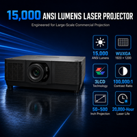 Projecteur laser d'ingénierie SMX MX-X150U 15000 Lumens 3LCD avec six objectifs optionnels, correction géométrique avancée, prise en charge 4K, courte focale