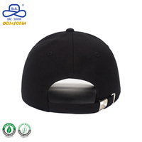 Nieuw Ontwerp Grote Gestreepte Logo Baseballpet 100% Polyester Oxford Stof Zwart Geblokkeerde Kleur Voor Unisex Street Casual Dagelijkse Kleding