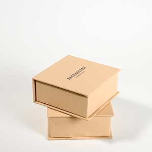 PackSecret Fashionable Custom Black Logo Magnetic Closure Box Beige Brown Paper <b>Book</b> Style for Necklaces Bracelets Jewelry <b>Boxes</b> - Product Image 5