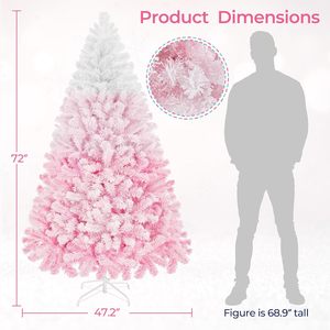 <span class=keywords><strong>Sapin</strong></span> de Noël artificiel pré-éclairé de 1,80 m, 250 lumières incandescentes <span class=keywords><strong>blanc</strong></span> chaud, floqué, en PVC/acier thermolaqué 820 - Product Image 3