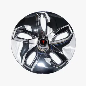 CyberTruck стиль углеродное волокно Aero Hubcap 18 "Полное колесо крышка для Tesla Model 3