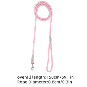 Doğrudan fabrika özel Macaron renk naylon halat ağır yansıtıcı şerit köpek açık seyahat eğitimi için tasma evcil hayvan tasma - Product Image 5