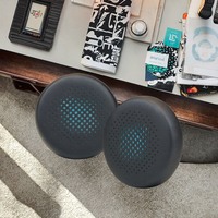 Bantalan Telinga untuk Headset Plantronics Blackwire 5220 5210 Pengganti Bantalan Busa Memori Kulit Model Snap-on Nyaman Peredam Kebisingan