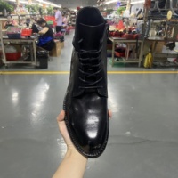 Sepatu Boots Kulit Asli Pria, Kulit Kuda, Ritsleting, Sol Kulit, Bagian Depan Karet, Sol Dalam Empuk Kulit Sapi