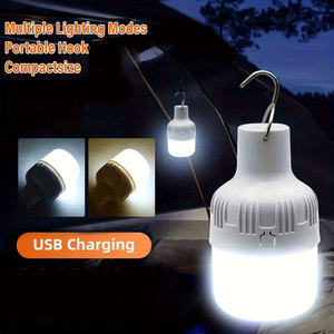 Lampe de travail portable pour tente, ampoule multifonction rechargeable, lumière solaire LED, lanterne de camping - Product Image 2