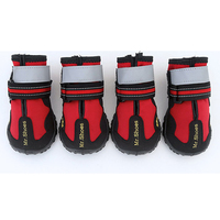 Bottes de pluie pour chien Muker Luxury Cartoon Eco-Friendly en polyester, personnalisées, douces, toutes saisons, motif uni, réfléchissantes, chaussettes-chaussures