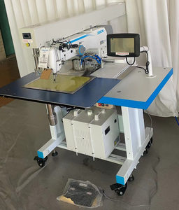Máquina de coser industrial programable de cama plana de una aguja para ribetes de bolsillos, de alta velocidad, automática, para solapas de camisas - Product Image 4