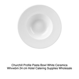 Bol à pâtes Profile Ø 24 cm Intérieur Ø 14 cm Blanc Céramique Churchill Whvwbm - Product Image 2