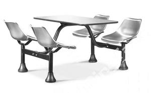 Restaurant &amp; Hotel Supplies Furniture Restaurant <strong>Tables</strong> and Chairs Set 4-seat School <strong>Canteen</strong> Steel <strong>Tables</strong> and Chairs - Product Image 5