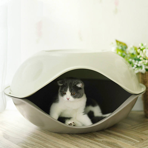 Venta caliente admite personalización <span class=keywords><strong>ABS</strong></span> verano nido de mascotas Casa de gato nido de cáscara de huevo de plástico cama de doble uso - Product Image 1