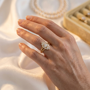Anillo Vintage con Moissanita Tallada en Forma de Estrella, Certificado GRA, con Halo de Estrellas, Plata de Ley 925, Chapado en Oro, Diseño en Espiral, para Mujer - Product Image 5