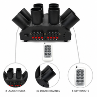 Unité de Scintillement Multi-Tubes Télécommandée, Alimentée par Piles AAA, 8 Groupes, Fontaine à Étincelles Froides Rotative en Forme d'Éventail pour Mariages, Fêtes et Scènes