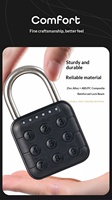 Cadenas électronique intelligent en alliage de zinc, serrure à code, petite taille, pour casiers d'étudiants, conception en U, application pour armoire de compteur d'énergie à distance