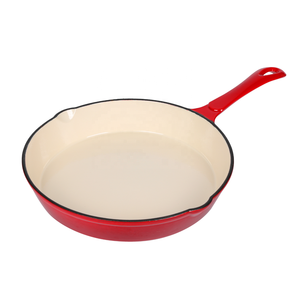 High Quality Enamel Cast Iron <strong>Skillet</strong> Non Stick Frying <strong>Pan</strong> with Smooth Surface Ideal for Everyday Cooking and Baking Use - Product Image 3