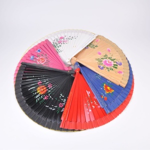 中国古风古典旗袍舞台走秀表演折扇跨境双面西班牙式 - Product Image 1