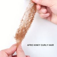 Estensioni per trecce 100% capelli brasiliani Afro Kinky Curly morbidi e lisci Remy Bulk 50g con doppia trama a macchina per dreadlock da donna