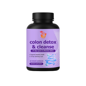 Capsules de détoxification du côlon avec séné, enzymes digestives, probiotiques, favorisent la santé digestive, détox rapide en 14 jours - Product Image 1