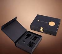 Caja Rígida Plegable Magnética con Tapa Abatible y Asa, Estilo Libro, para Productos Electrónicos Hechos a Medida