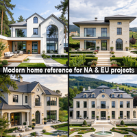 Système de fenêtres en acier série 50, cadre invisible, acier galvanisé haute résistance pour projets modernes de villas haut de gamme en UE et aux États-Unis