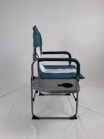 Réalisateur de tube rectangulaire pliable en maille robuste pour l'extérieur avec table d'appoint et pochette de rangement Chaise de camping