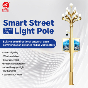 Factory Wholesale Smart System Controller LED <strong>Light</strong> <strong>Pole</strong> With Camera CCTV Smart Street <strong>Light</strong> <strong>Pole</strong> - Product Image 3