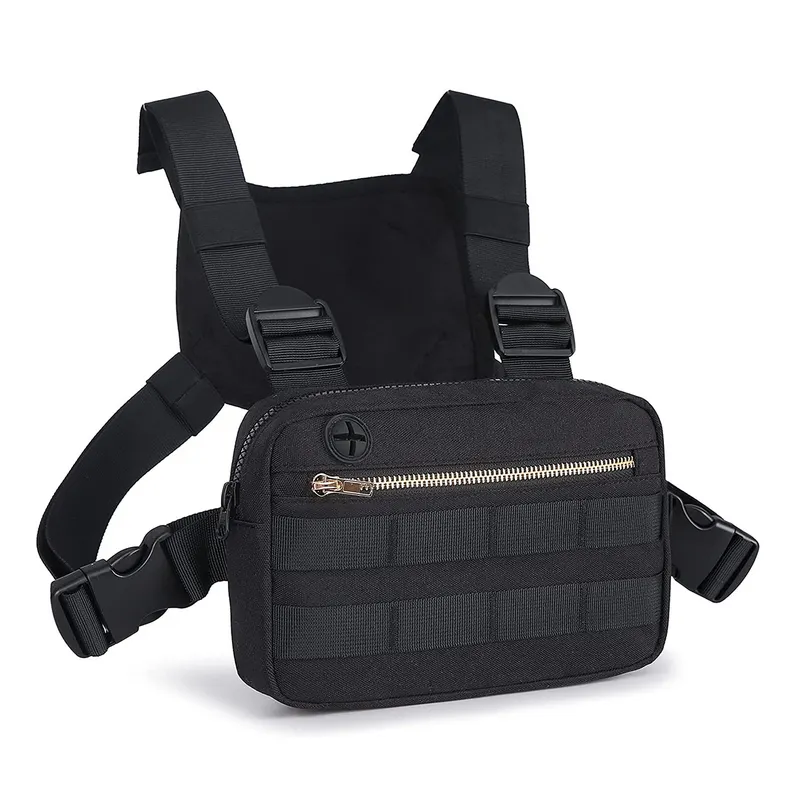 Tactical Lightweight Extra Storage Outdoor Water Resistant Chest Pack Bag Unisex Sports Vest Chest Bag