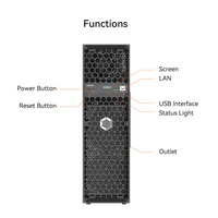 Canaan Avalon Q 90TH/s BTC Miner 18.6J/TH 1674W ASIC Quiet Home Mining Rig avec cordon d'alimentation d'origine inclus