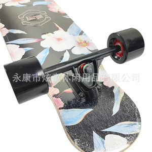 Planche à roulettes longue de 42 pouces en forme de popsicle, durable, pour adultes, idéale pour la ville et les trajets quotidiens - Product Image 4