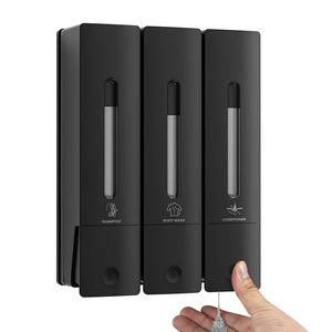 <span class=keywords><strong>Dispensador</strong></span> <span class=keywords><strong>de</strong></span> Jabón <span class=keywords><strong>de</strong></span> Pared <span class=keywords><strong>de</strong></span> Plástico ABS con Tres Cabezas, para Gel <span class=keywords><strong>de</strong></span> Ducha, Desinfectante <span class=keywords><strong>de</strong></span> Manos, para Baño y Hotel, en Oferta - Product Image 1