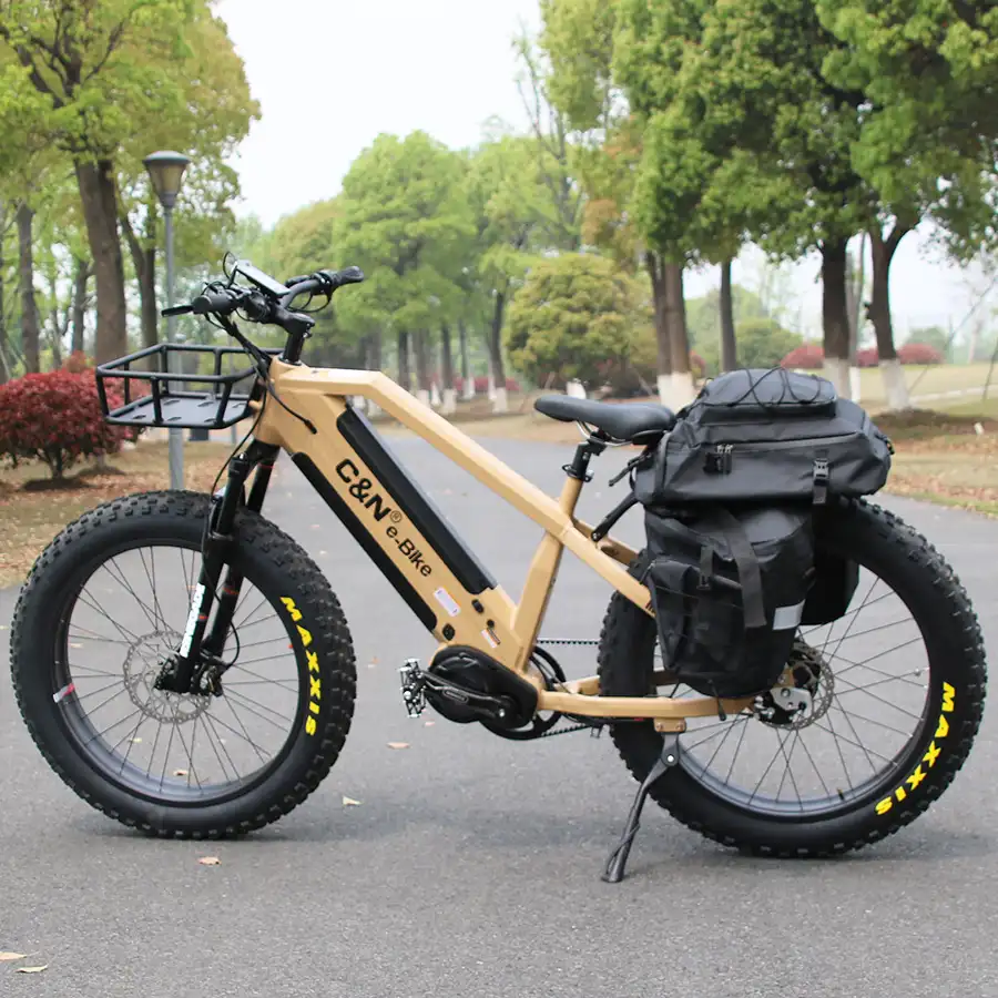 Bicicleta eléctrica de doble batería, 48V, 2021 W, correa de tracción media, neumático ancho, bicicleta de montaña, 1000