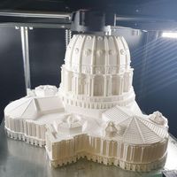 Impression 3D SLA personnalisée en résine blanche Modèle réduit de conception architecturale Meubles miniatures Service d'usinage rapide de prototypes