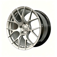Nuevas Llantas de Carreras de 18-22 Pulgadas, Plateadas, con Acabado Mecanizado, Monobloque, Forjadas en Aleación de Aluminio, 25mm ET, Ajuste Universal, Garantía de por Vida