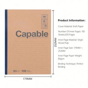 Wholesale A4 A5 B5 Exercise Book 40/60/80/100 Sheets Custom Printed Address Book for Primary Secondary School Notebook <b>Gift</b> Idea - Product Image 2