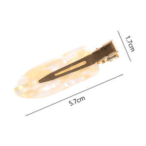Pinces à <span class=keywords><strong>cheveux</strong></span> plates antidérapantes en acétate, sans plis ni traces, pour le coiffage – Nouveauté irrésistible - Product Image 2