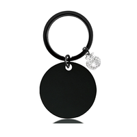 Porte-clés rond personnalisable Ywyougang avec charm en émail mignon, en acier inoxydable, multicolore pour femmes et filles