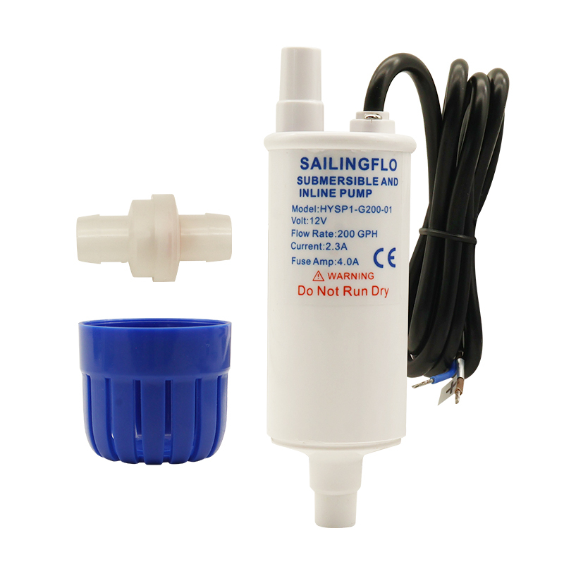 SEAFLO 12V Submersible Inline Water Pump Kit – 200GPH Self-Priming For Caravan/RV