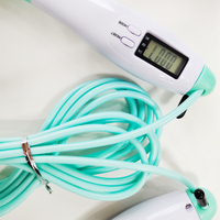 Corde à sauter unisexe robuste avec compteur numérique réglable pour usage domestique et fitness