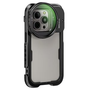 Objectif fileté 17mm stabilisateur de téléphone fond de panier <span class=keywords><strong>NEEWER</strong></span> 15 <span class=keywords><strong>Pro</strong></span> Phone Cage Video Rig avec 67mm Black Diffusion 1/4 Filter - Product Image 1