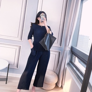 2023 Fashion Women Outfit Yiwu Qiudun Import and Export <strong>Tie</strong> <strong>Dye</strong> <strong>Sets</strong> Fashion Wide Leg Pants Women's 2 Piece <strong>Set</strong> - Product Image 5