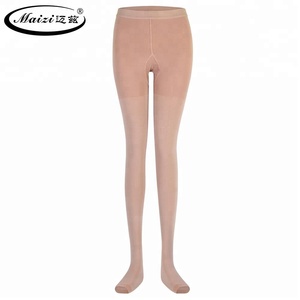 Pantimedias de compresión opacas beige con punta abierta, soporte firme de 20-30mmHg para mujeres, ayudan a aliviar las venas varicosas, edema, hinchazón - Product Image 1