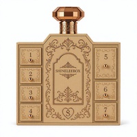 Boîte cadeau de luxe pour parfum, emballage tiroir en carton, logo personnalisé, dorure et argenture, style musulman moyen-oriental pour marques de beauté