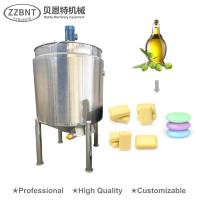 Réacteur de saponification à enveloppe chauffante/refroidissante ZZBNT, cuve de mélange pour le processus de saponification dans la fabrication du savon