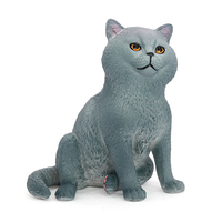 Figur Hewan Model Patung Simulasi PVC Solid Grosir, Figur Kucing, Figur Hewan Mainan