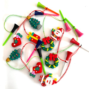 Accessoires anti-perte pour tee de golf, vente chaude transfrontalière, avec logo personnalisé, emballés individuellement, 83 mm, pour décoration de Noël - Product Image 2