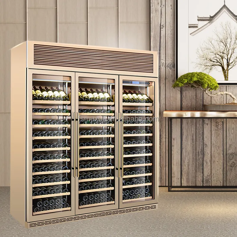 MUXUE 3 Glass Door wine display cooler red wine refrigerator wine cooler fridge MX-HJG1800F