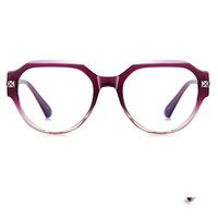 Lunettes anti-lumière bleue en métal TR, polygone, plusieurs couleurs, montures optiques tendance, vente en gros