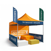 Tente d'intérieur d'auvent de cabine de publicité commerciale 3x3 personnalisée tente extérieure d'auvent 10x10