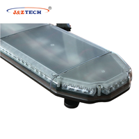 Barre lumineuse de signalisation à profil bas rouge, blanc, bleu, ambre avec éclairage d'allée, fonction SOS arrière - Accessoire de voiture avec 2 ans de garantie