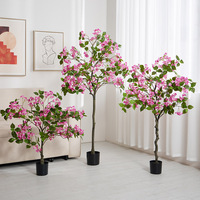 Grandes plantes artificielles de bougainvillier haut de gamme pour accessoires de photographie, décoration intérieure, centres commerciaux et hôtels